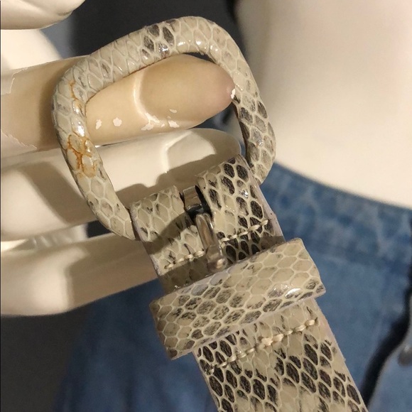 Python snake print belt - Picture 2 of 6